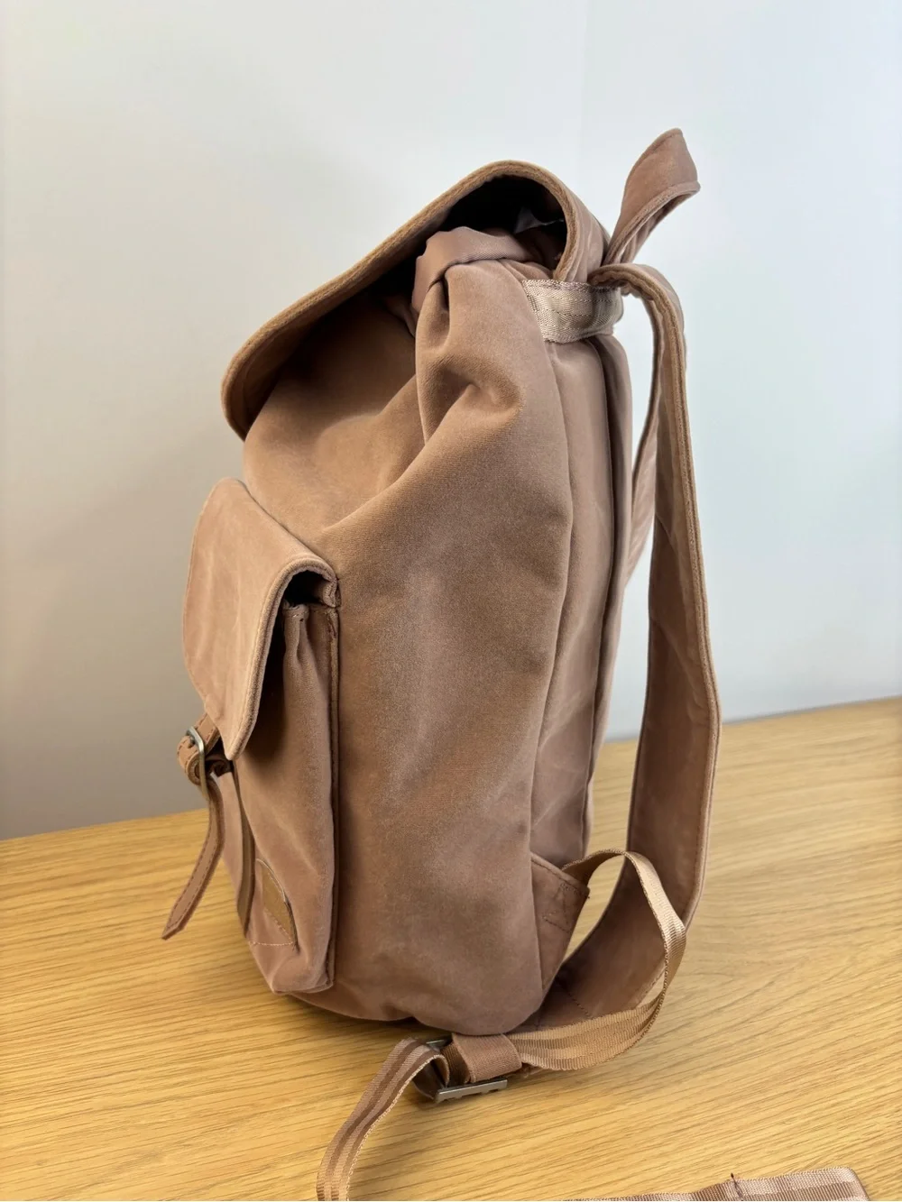 Herschel Supply Co. Dawson Pale Pink Velvet Small Backpack NWOT